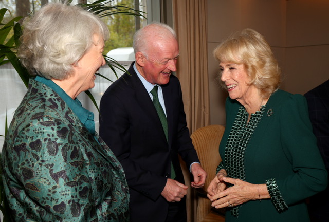 Jackie and Willie Mullins with Her Majesty Queen Camilla